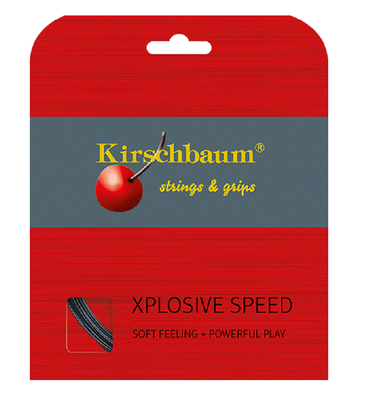 Kirschbaum Sznur tenisowy Xplosive Speed (czucie gry+siła) czarny 12m zestaw