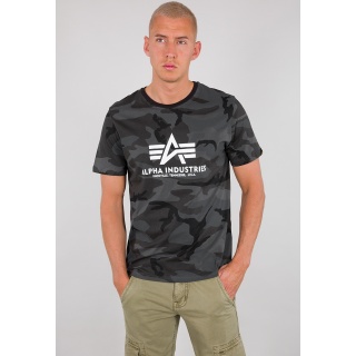 Alpha Industries T-shirt Basic Camo (Bawełna) czarny męski