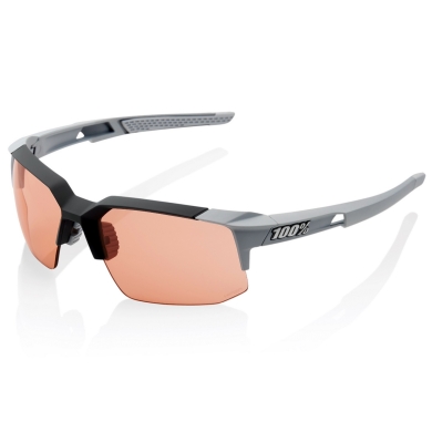 100% Sport Okulary przeciwsłoneczne Speedcoupe Hiper Lens szare - 1 para okularów z twardym etui