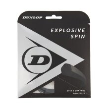 Dunlop Sznur tenisowy Explosive Spin (Trwałość+Spin) czarny 12m Zestaw