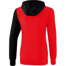 Erima Bluza z kapturem Hoodie 5C czerwono/czarna/biała Damska