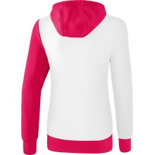 Erima Bluza z kapturem Hoodie 5C biały/różowy/brzoskwiniowy Damska