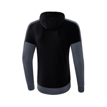 Erima Bluza z kapturem Hoodie Squad (Cotton Touch) czarna/szara Mężczyźni