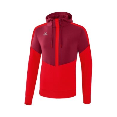 Erima Bluza z kapturem Hoodie Squad (Cotton Touch) bordowy/czerwony Mężczyźni