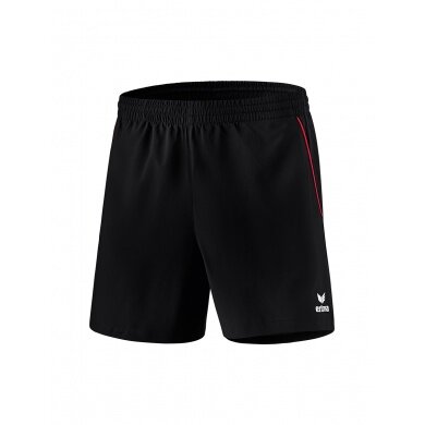 Erima Spodenki sportowe Short Basic krótkie czarne/czerwone dla chłopców