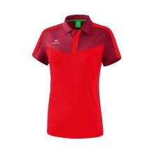 Erima Sport-Polo Squad (100% Poliester) bordowy/czerwony Damski