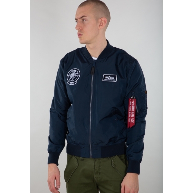 Alpha Industries Kurtka lotnicza MA-1 TT Glow In The Dark granatowa męska