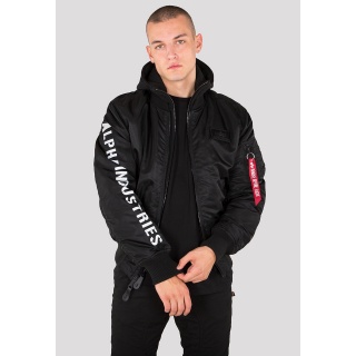 Alpha Industries Kurtka lotnicza MA-1 D-Tec SE (Edycja Specjalna) - wiatroszczelna, wodoodporna - czarna/odblaskowa męska