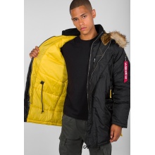 Alpha Industries Kurtka zimowa PPS N3B czarna/żółta męska