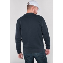 Alpha Industries Pullover Basic (Bawełna) Sweter granatowy Mężczyźni