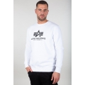 Alpha Industries Pullover Basic (Bawełna) Sweter biały Mężczyźni