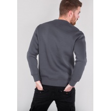 Alpha Industries Pullover Basic (Bawełna) Sweter szary/biały Mężczyźni