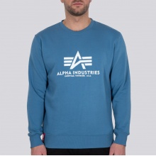 Alpha Industries Pullover Basic (Bawełna) Sweter niebieski wojskowy Mężczyźni