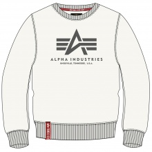 Alpha Industries Pullover Basic (Bawełna) Sweter jet stream biały Mężczyźni