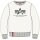 Alpha Industries Pullover Basic (Bawełna) Sweter jet stream biały Mężczyźni