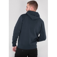 Alpha Industries Bluza z kapturem (Hoodie) Basic Logo granatowa/biała męska