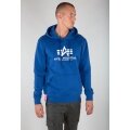 Alpha Industries Bluza z kapturem (Hoodie) Basic Logo granatowa Męska