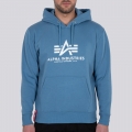 Alpha Industries Bluza z kapturem (Hoodie) Basic Logo niebieska dla mężczyzn