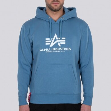 Alpha Industries Bluza z kapturem (Hoodie) Basic Logo niebieska dla mężczyzn