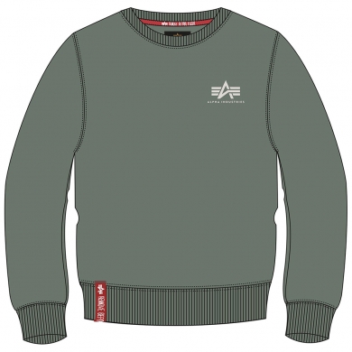 Alpha Industries Pullover Basic (Bawełna) Małe Logo vintagezielony Mężczyźni