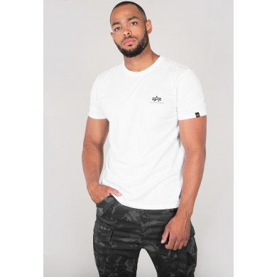 Alpha Industries T-shirt Basic T Małe Logo (Bawełna) biały Mężczyźni