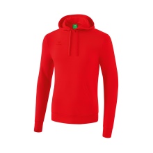 Erima Bluza z kapturem Sweat Basic Hoodie czerwona męska