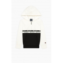 Champion Bluza z kapturem Half Zip (Hoodie) American Tape biało/czarna dla chłopców