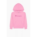 Champion Bluza z kapturem Hoodie Big Logo American Classic (ocieplana) różowa dziewczęca