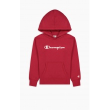 Champion Bluza z kapturem Hoodie Big Logo American Classic (ocieplana) magentarot Dziewczęta