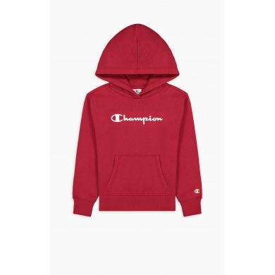 Champion Bluza z kapturem Hoodie Big Logo American Classic (ocieplana) magentarot Dziewczęta