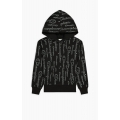 Champion Bluza z kapturem Hoodie American Classic Champion Print (ocieplana) czarna dziewczęca