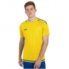 JAKO Koszulka sportowa Trikot Striker 2.0 KA (100% poliester Keep Dry) Krótki rękaw żółto/niebieski Mężczyźni