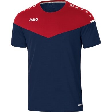 JAKO T-shirt sportowe Champ 2.0 (100% poliester) granatowo/czerwone dziecięce