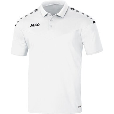 JAKO Sport-Polo Champ 2.0 (100% poliester) biały dziecięcy