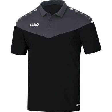 JAKO Sport-Polo Champ 2.0 (100% poliester) czarny dziecięcy