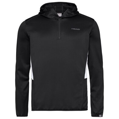 Head Hoodie z kapturem Club Technical Half-Zip czarny męski