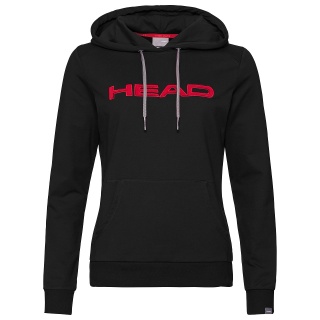 Head Bluza z kapturem Hoodie Club Rosie czarna/czerwona damska