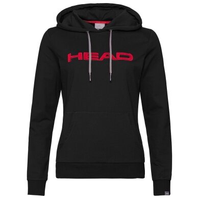 Head Bluza z kapturem Hoodie Club Rosie czarna/czerwona damska