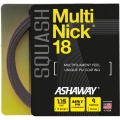 Ashaway Squashowa struna Multinick 18 (Moc+Kontrola) czarna 9m Zestaw