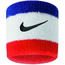 Nike Opaska Swoosh (72% bawełna) habanero czerwony/biały/niebieski 2 szt.