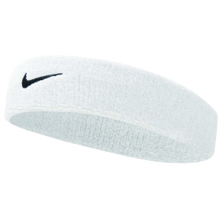 Nike Opaska Swoosh (70% bawełny) biała - 1 sztuka