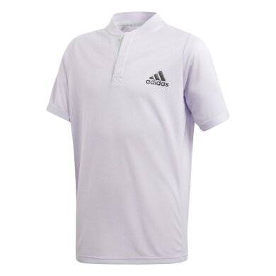 adidas Polo tenisowe FreeLift #20 biały fiolet dla chłopców