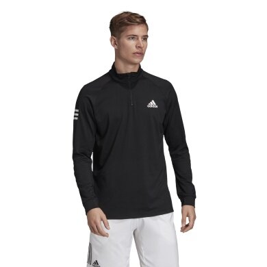 adidas Koszulka z długim rękawem Club 1/2 Zip czarna męska