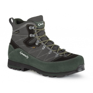 AKU Buty trekkingowe Trekker Lite III Wide GTX (na jednodniowe wędrówki, wodoodporne, szerokie) antracyt/zielony Mężczyźni