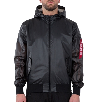 Alpha Industries Kurtka przeciwdeszczowa MA-1 (wodoodporna i wiatroszczelna) czarna Mężczyźni