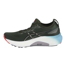 Asics Buty biegowe Gel Kayano 31 (Stabilność) 2024 ciemnozielony/wielokolorowy męskie