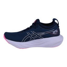 Asics Buty biegowe Gel Nimbus 25 (Amortyzacja) ciemnoniebieski/różowy damskie