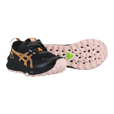 Asics Buty biegowe Trail Gel Trabuco 12 GTX(wodoodporne) czarne/pomarańczowe damskie