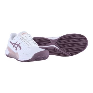 Asics Buty tenisowe Gel Challenger 14 Clay/Na korty (Amortyzacja) 2024 białe/mauve damskie