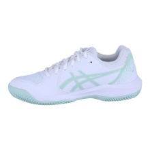 Asics Buty tenisowe Gel Dedicate 8 Clay/Na korty 2024 białe Damskie